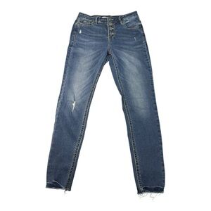 Old Navy Rockstar Super Skinny High Rise Secret Slim Pockets Button Fly Jeans 6